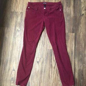 Express maroon jeans